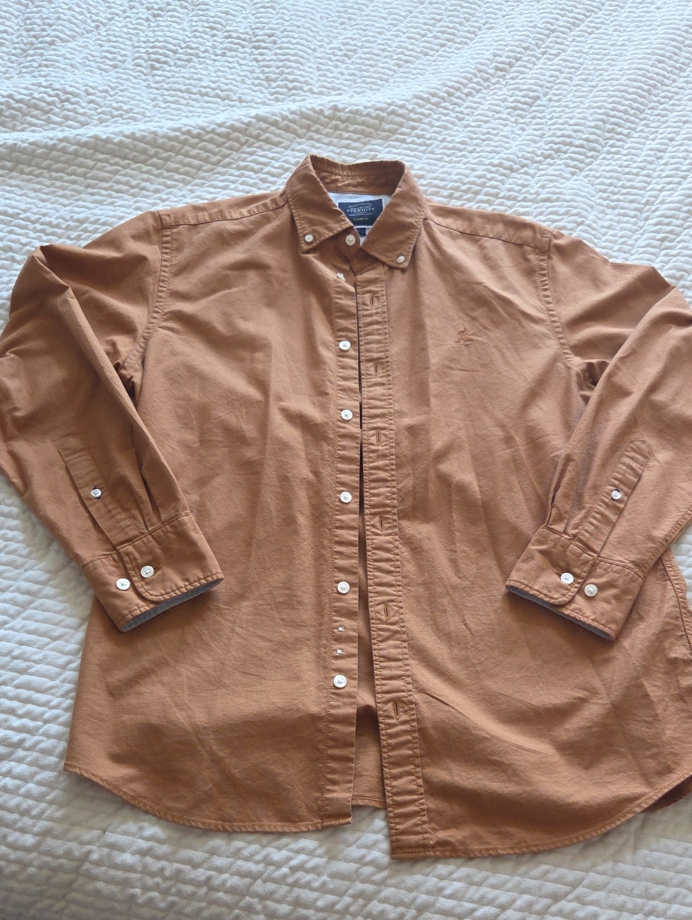 Charles Tyrwhitt Rust-Toned Button-Down Shirt